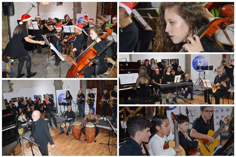 Momentos del concierto de esta tarde-noche en la ermita de San Pedro Mártir